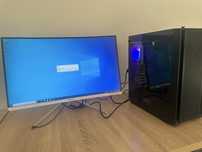 Комплект компьютер монитор / игровой компьютер / 144hz 27d / для игр