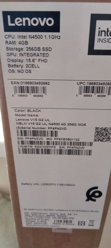 Обмен или продам новый ноут Lenovo на смартфон,айфон
