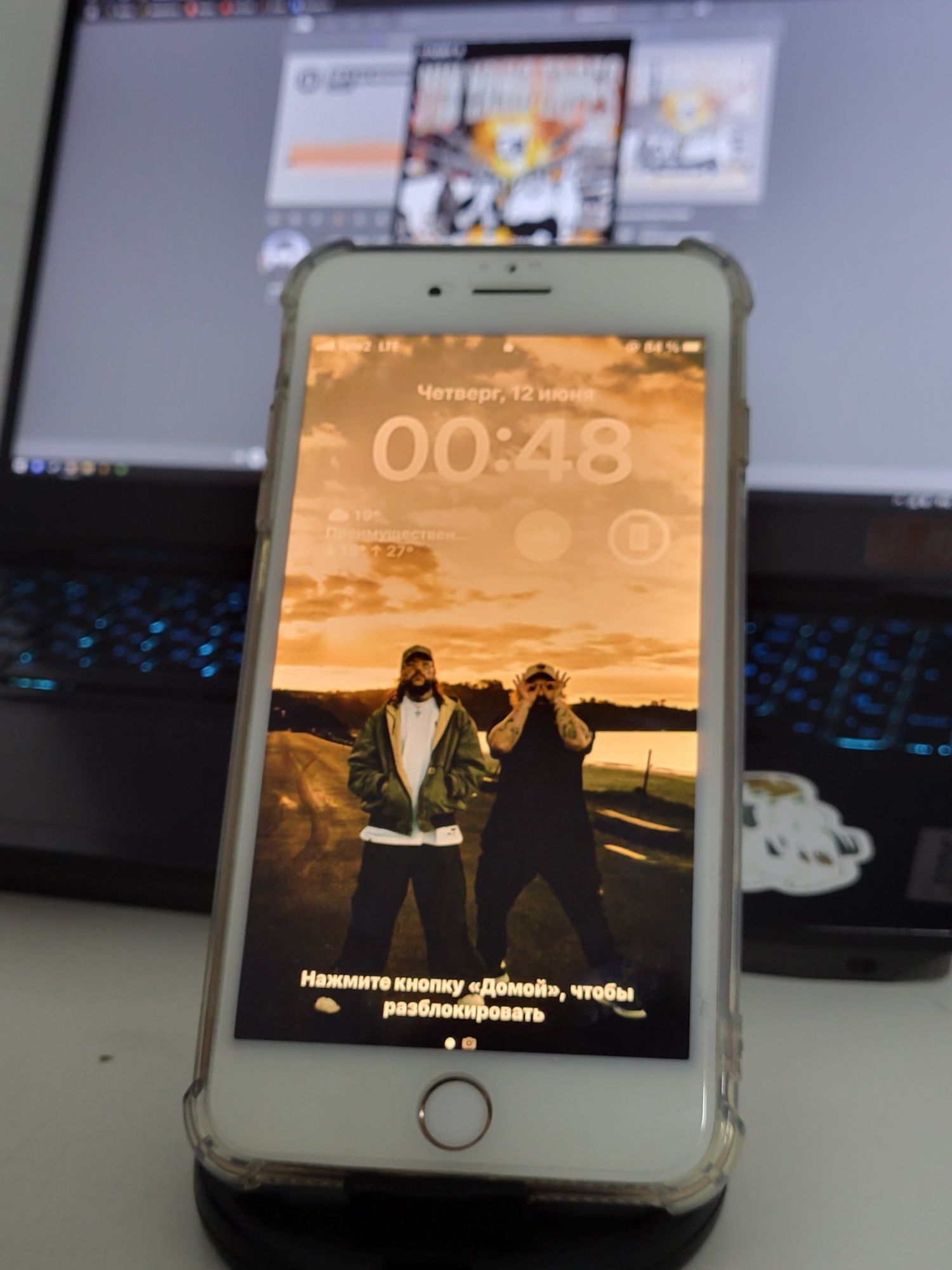 Iphone 8plus gold 128 80%