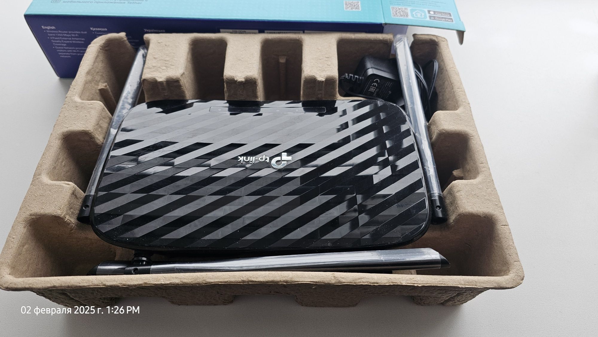 Роутер TP-LINK Archer A6, 2ух диапазонный