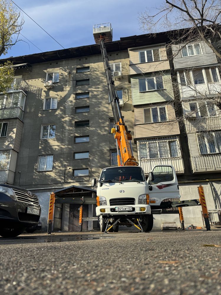 Услуши автовышки 25м с большой люлькой 400кг г.п.