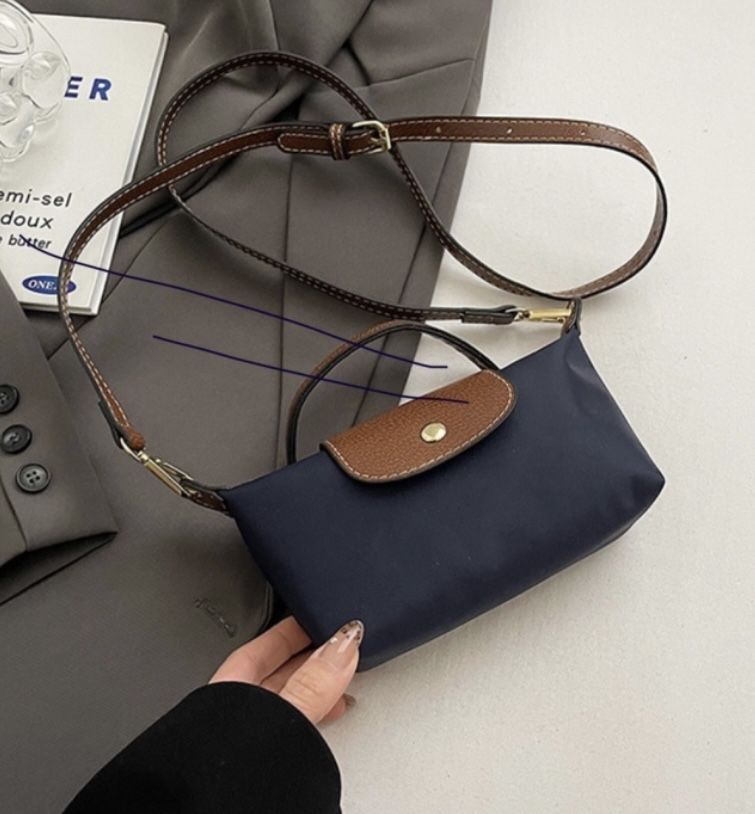 Синяя сумка Longchamp