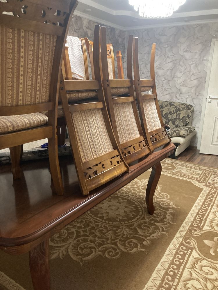 Стол 3м Малайзия,стулья 10шт