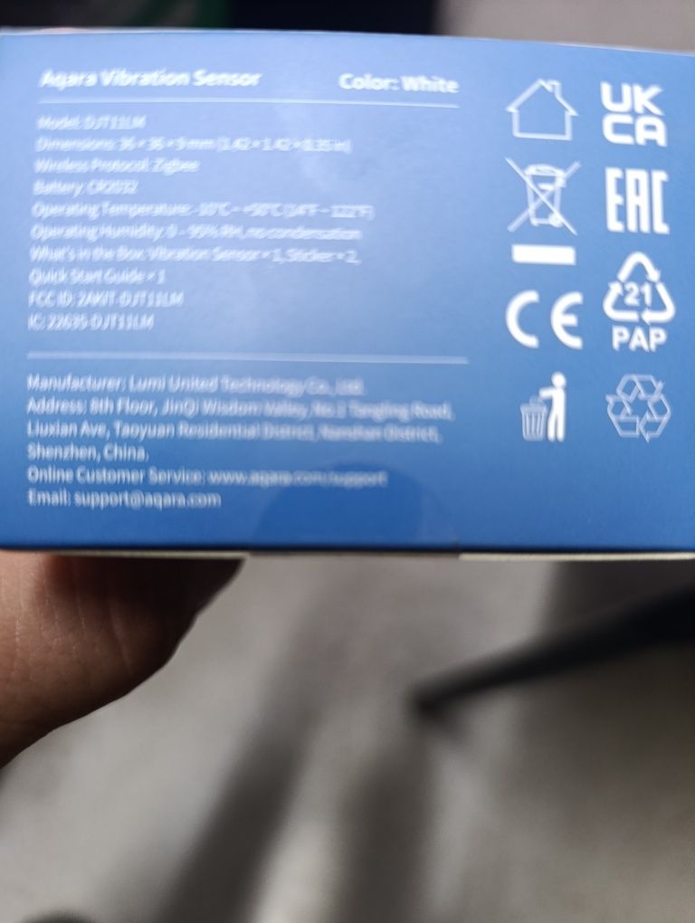 Продам срочно ! Датчик вибрации Aqara Vibration Sensor DJT11LM, экосис