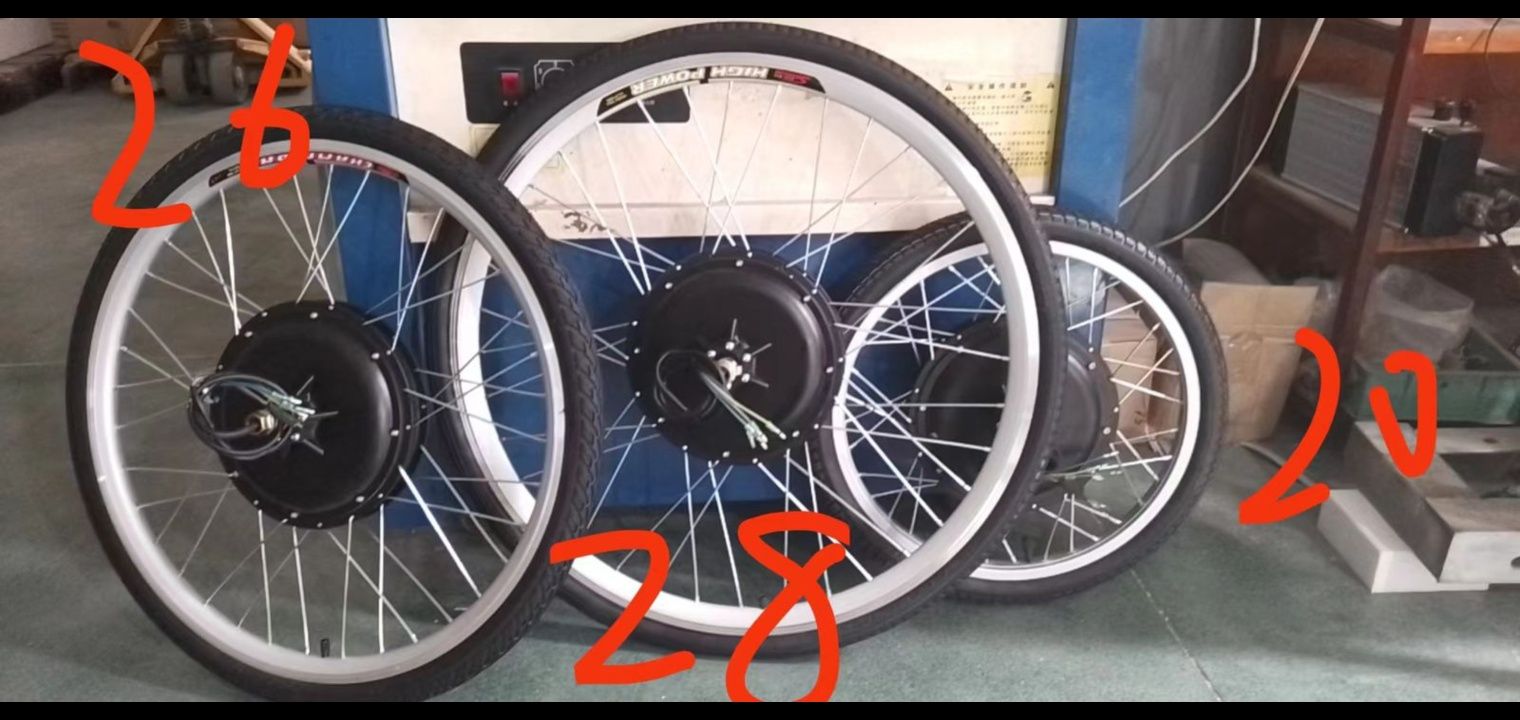 Мотор колесо комплект 1000w 48вольт для электровелосипеда все размеры