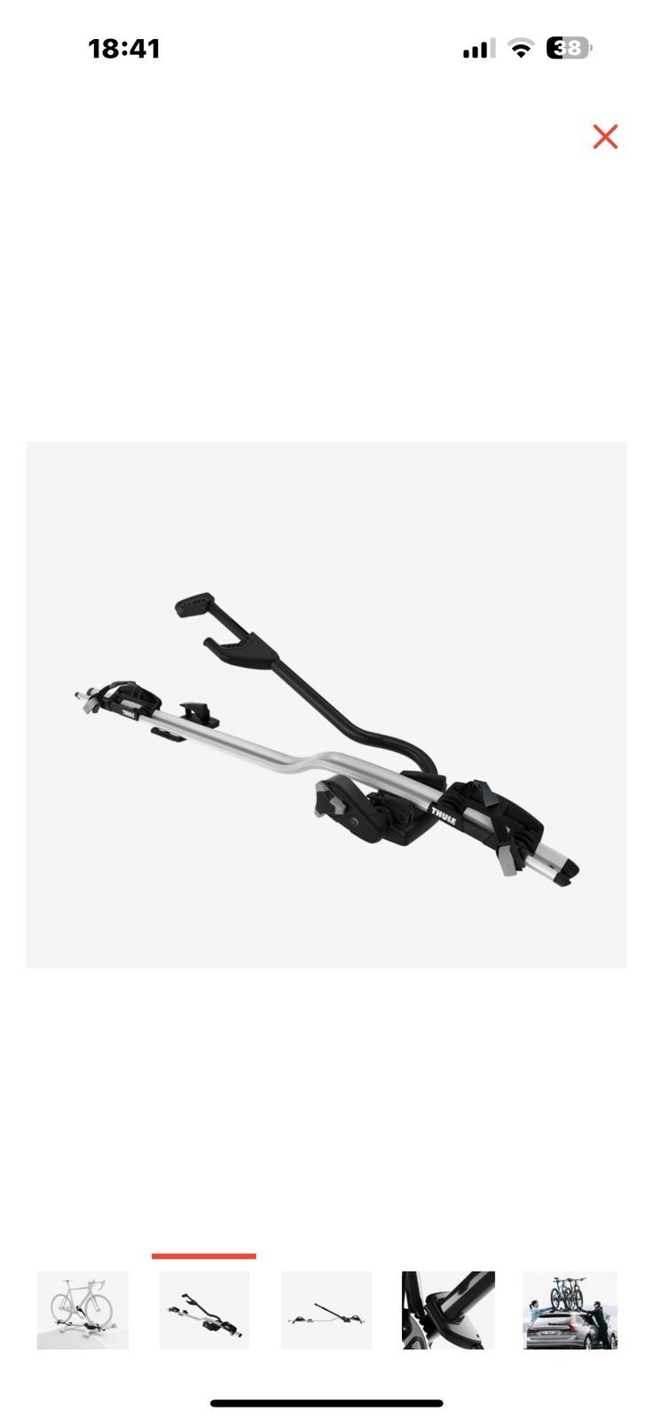 Велокрепление на крышу THULE
