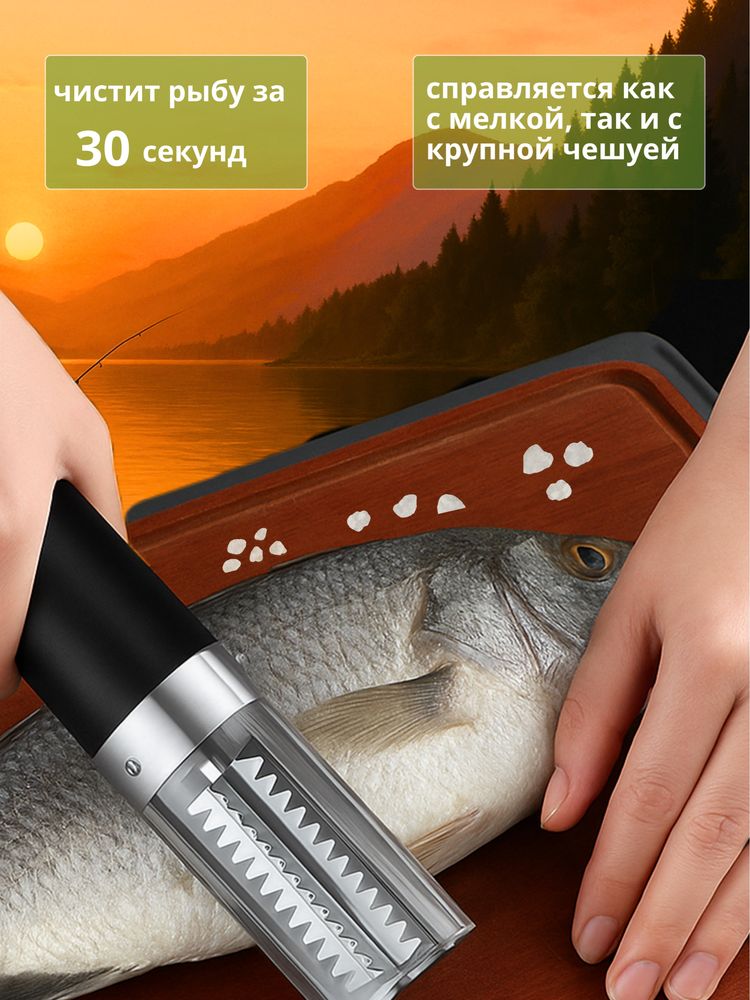 Рыбочистка электрическая  аккумуляторная