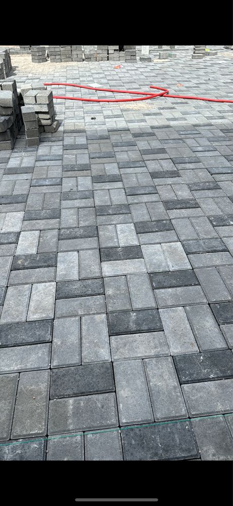 Укладка брусчатки, тротуарной плитки
