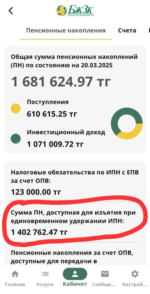 Снятие пенсионных накоплений