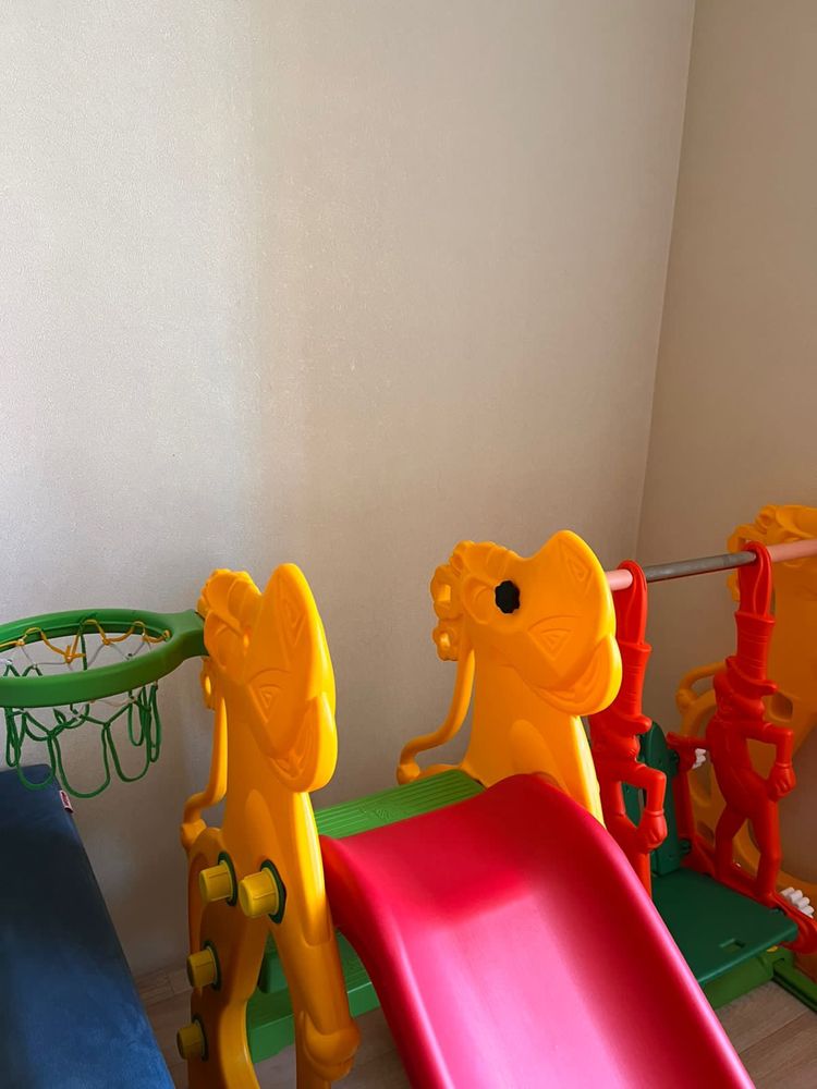 Детская горка, горка, игрушка, качели, игровая площадка