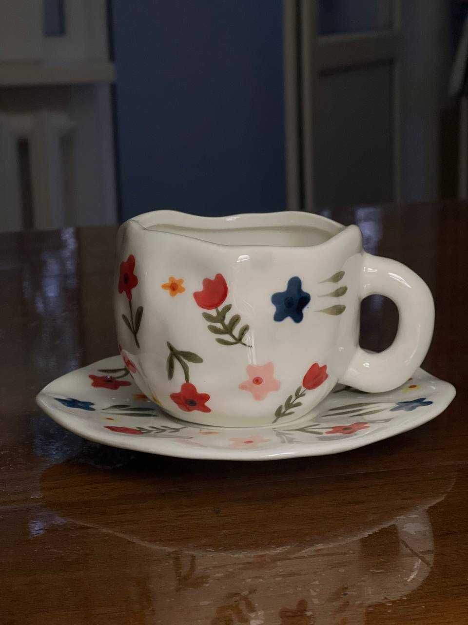 Чашка керамическая в handmade стиле