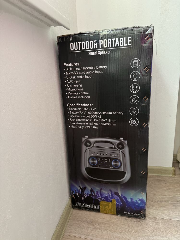 Портативная колонка SinG-e ZQS8257 черный