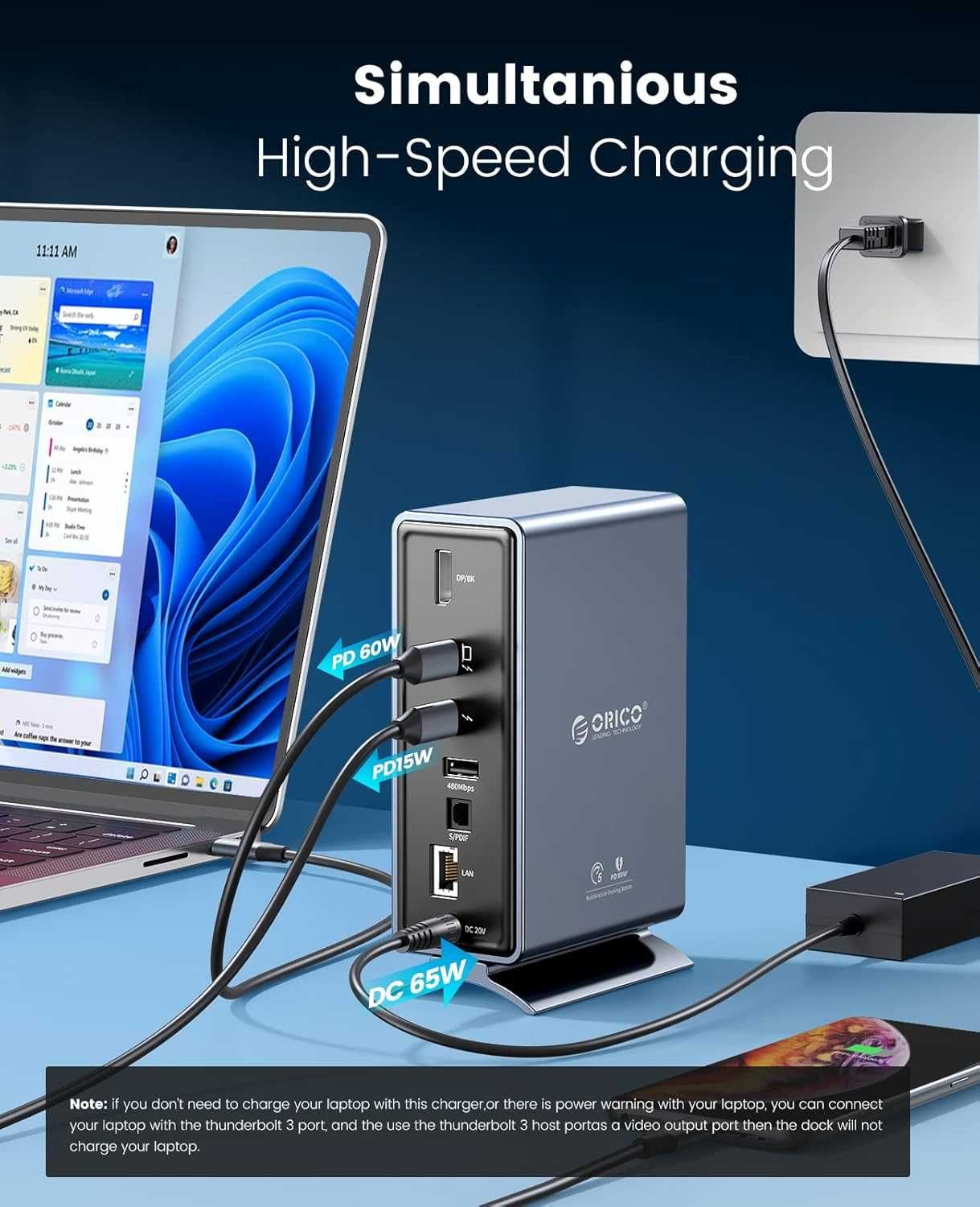 Продам док станцию Orico Thunderbolt 3 TB3-S4 для Mac и Windows
