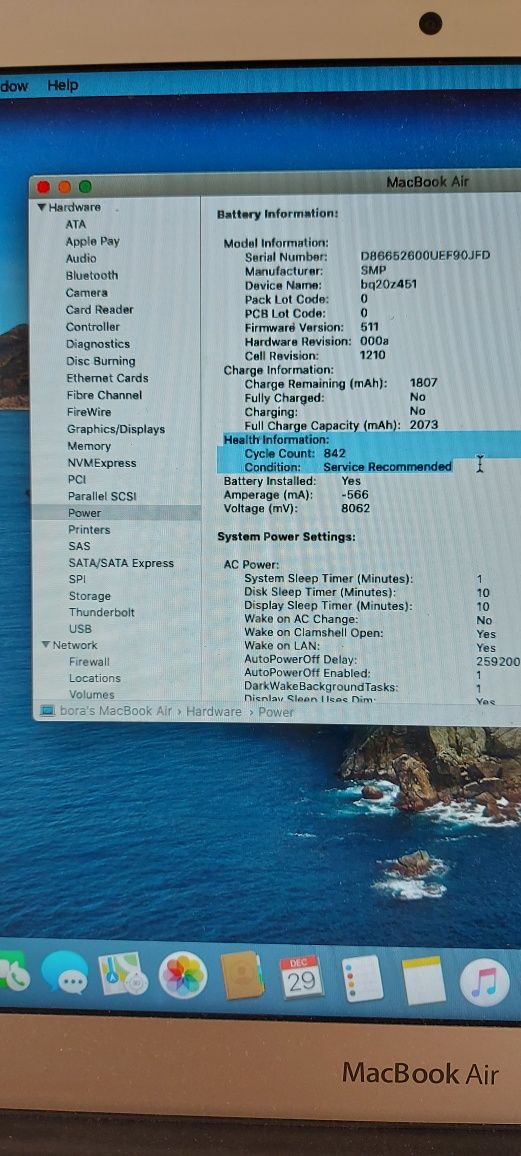 MacBook Air 2015 Win 10