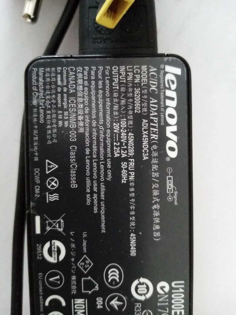 Зарядное устройство Lenovo ADLX45NDC3A