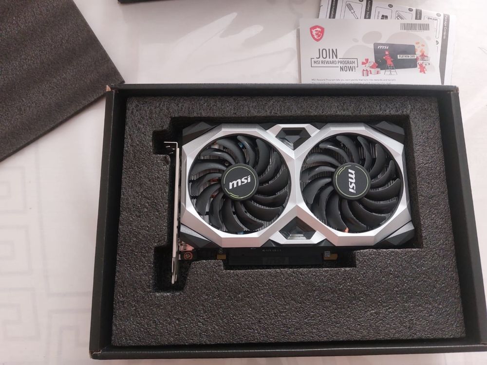 MSI GTX 1660 Ventus XS 6G OC - это высоко. видеокарта состояние новог