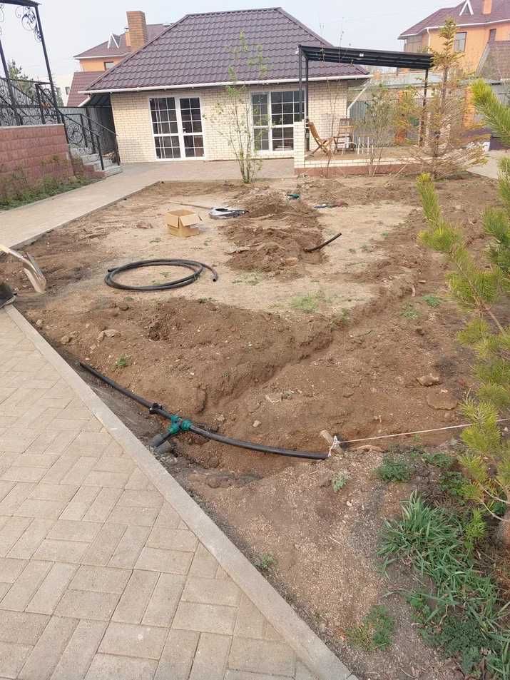 Система автополива, автоматический полив газона