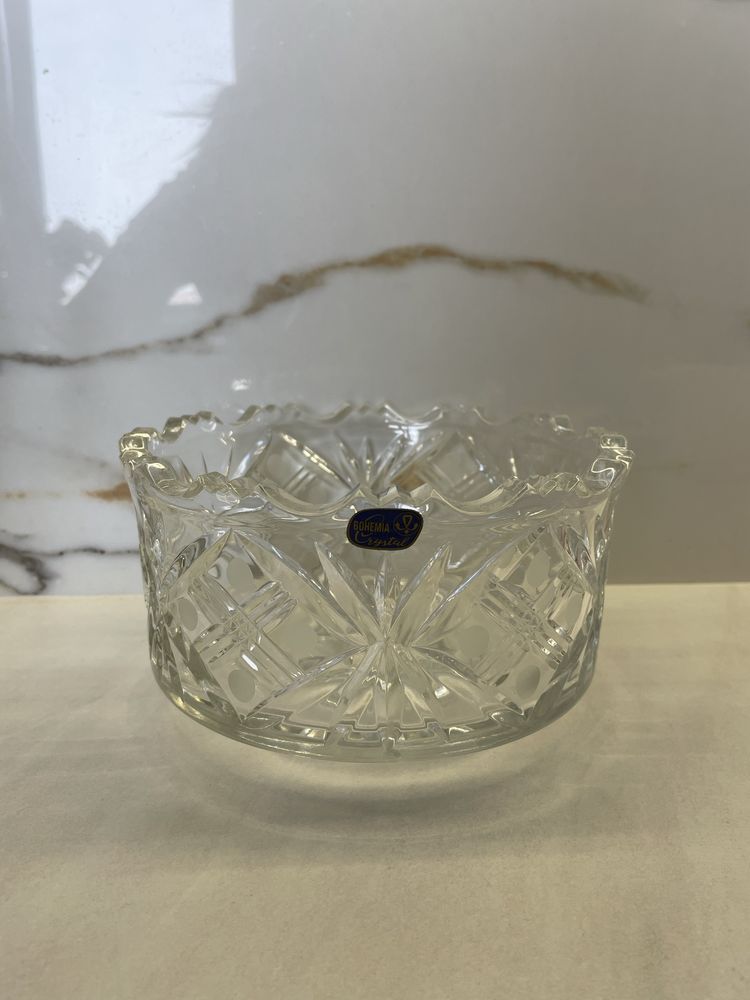 Bohemia crystal Прага ваза конфетница