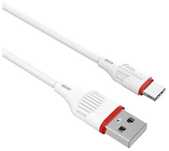Кабель Borofone USB 2.0 (M), USB TypeC (M) белый
