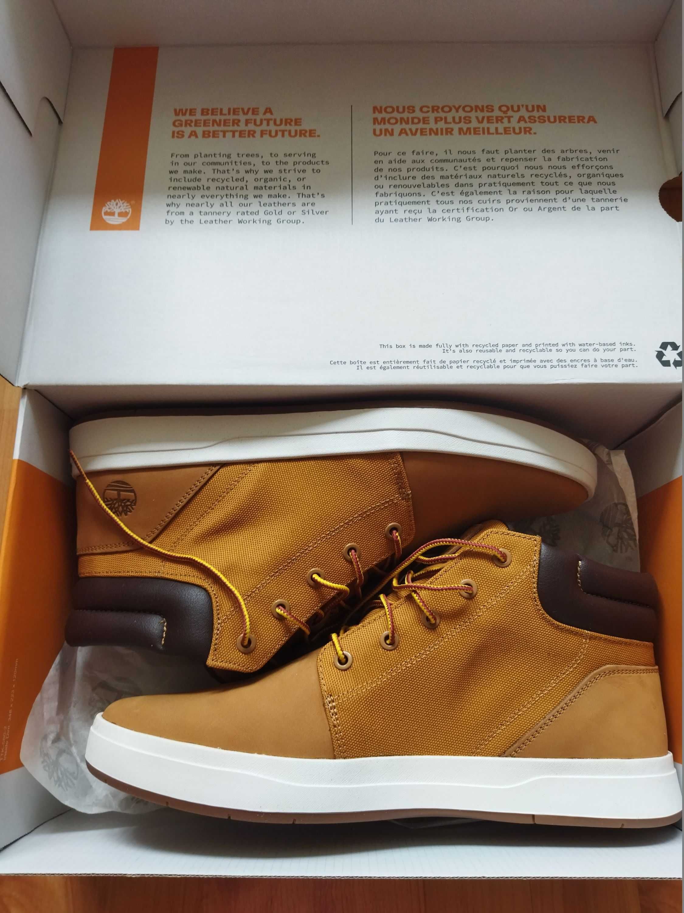 Ботинки Timberland Chukka (США),нубук,оригинал,новые,р-р 45