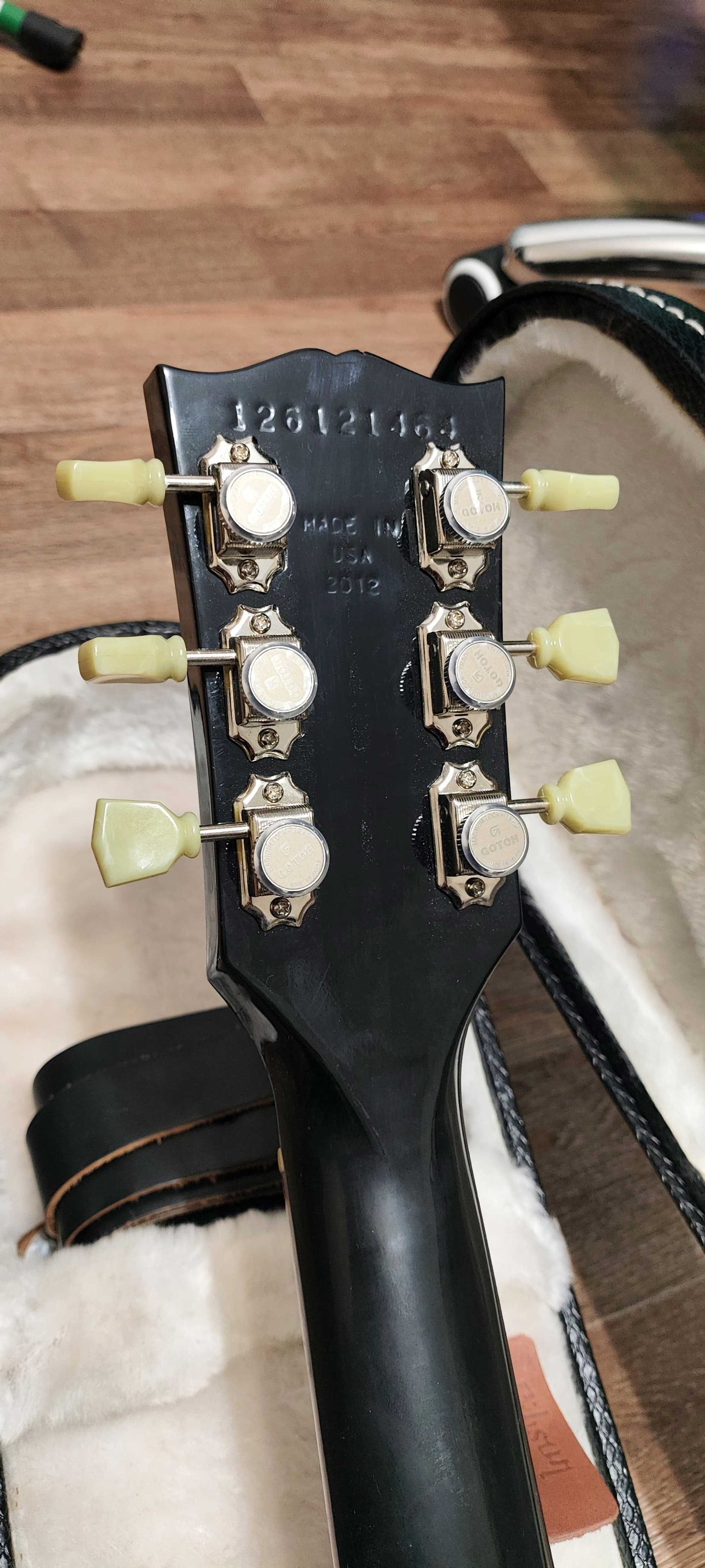 Электрогитара Gibson Les Paul Studio Black Upgraded 2012