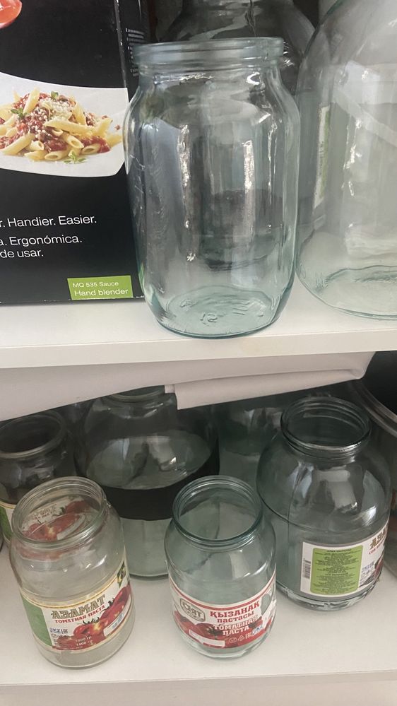 Банки бу 1 л,2 л продам