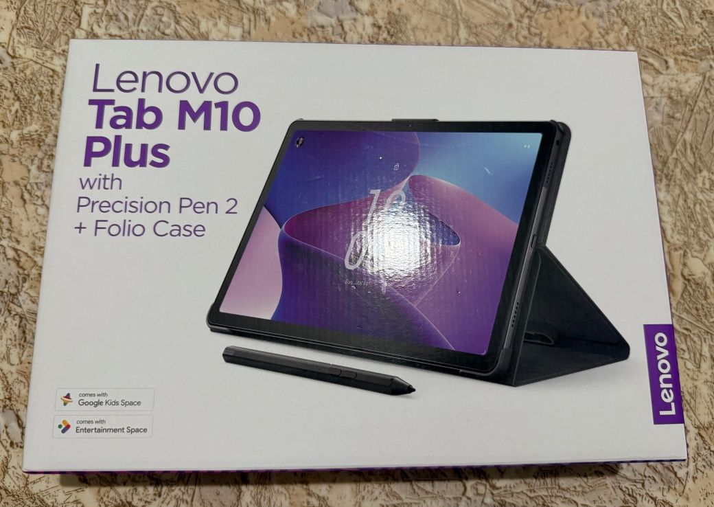 Lenovo M10 Plus  with Precision Pen 2 +Folio Case