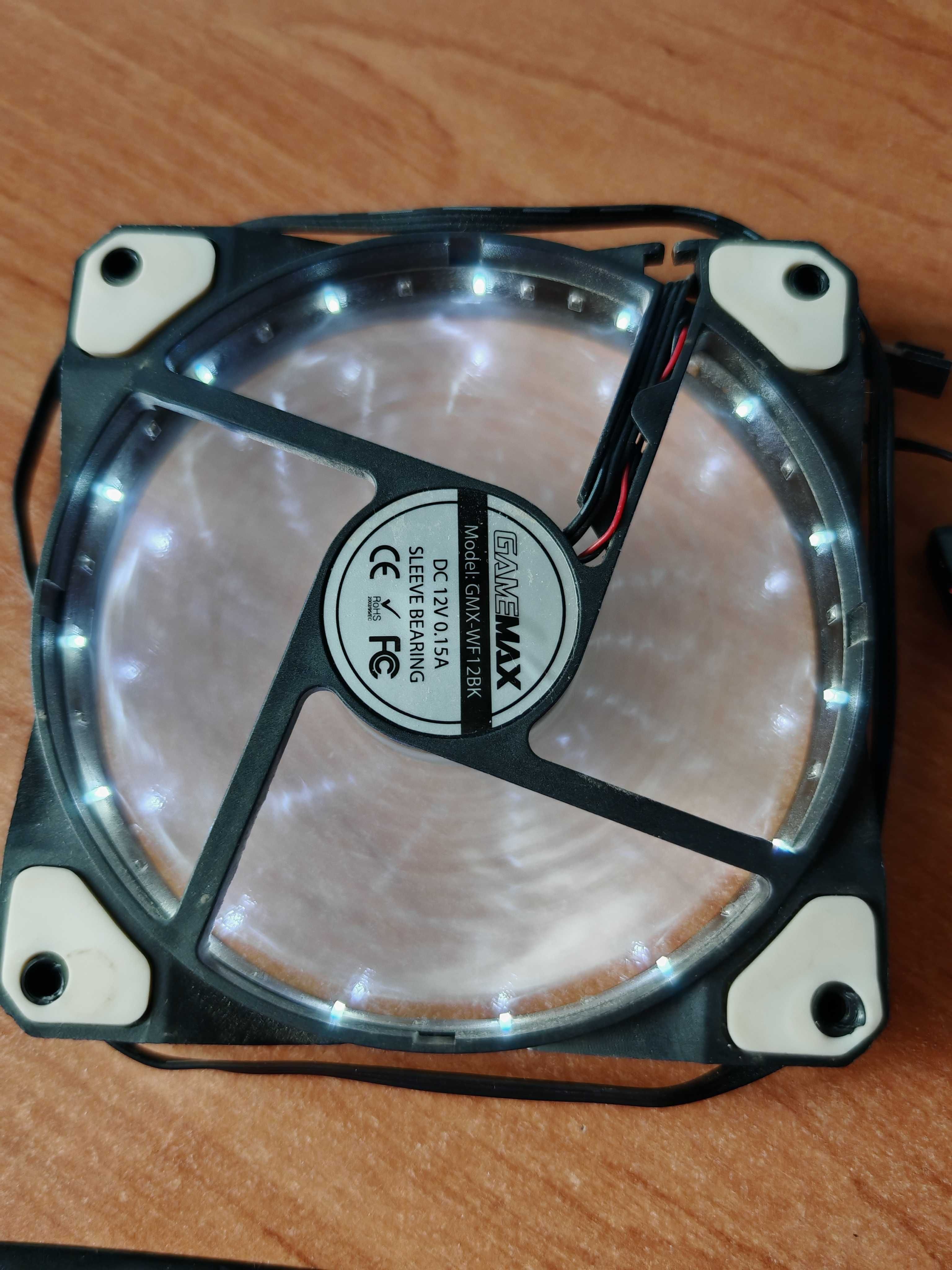 Кулеры 4шт. 120mm для корпуса ПК с подсветкой.
