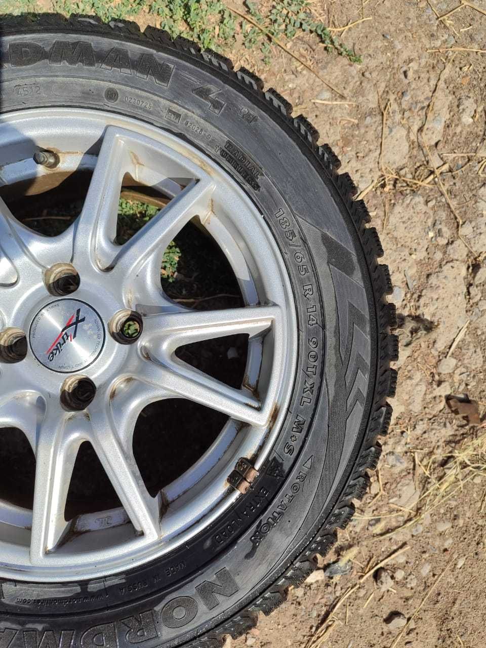 зимняя резина с дисками 185/65 R14 (приора)