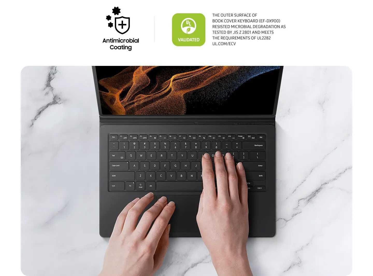 Чехол-клавиатура Galaxy Tab S8+ / S7+ Book Cover Keyboard