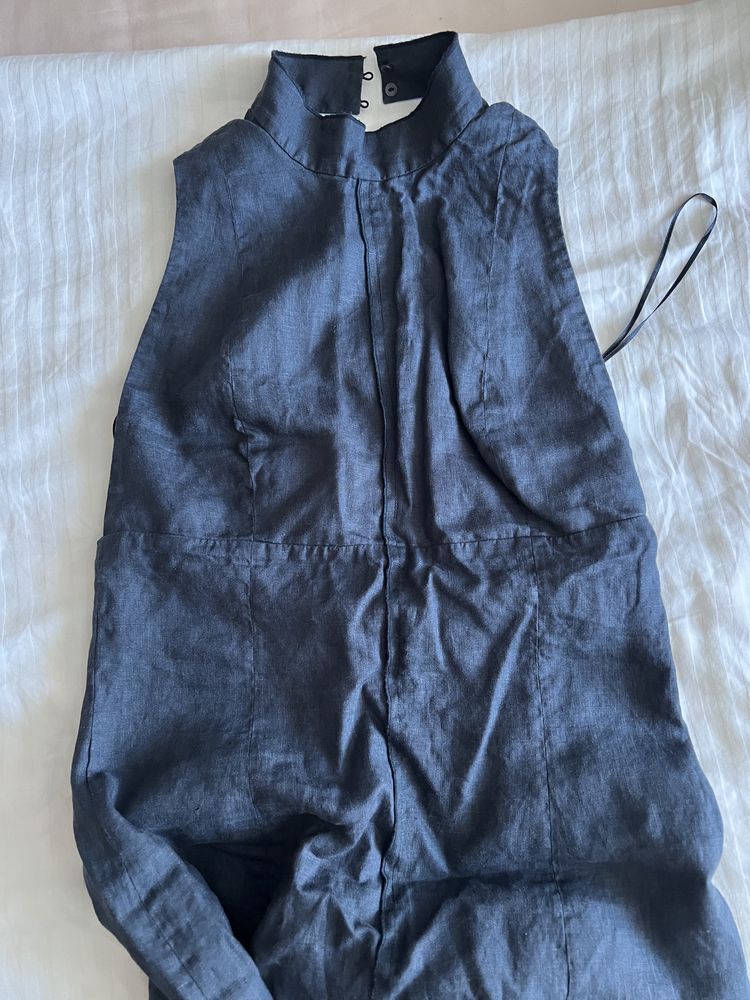 Платье лен massimo dutti studio