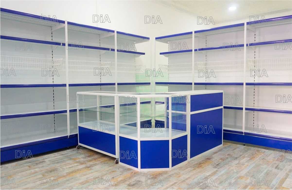 Торговое оборудование для магазина, стеллаж, прилавок витрина alto