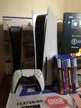 Playstation 5 полный комплект, 6 игр на дисках