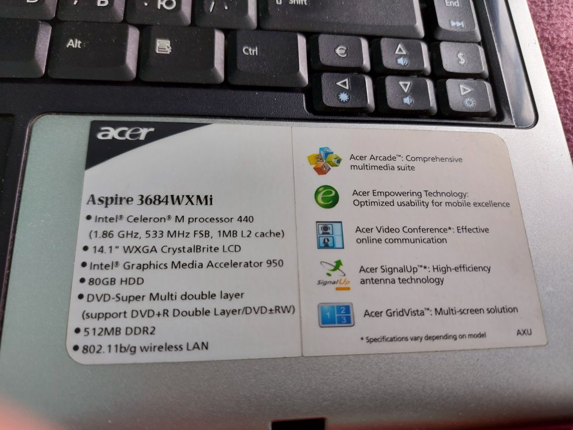 ноутбук ACER  пр