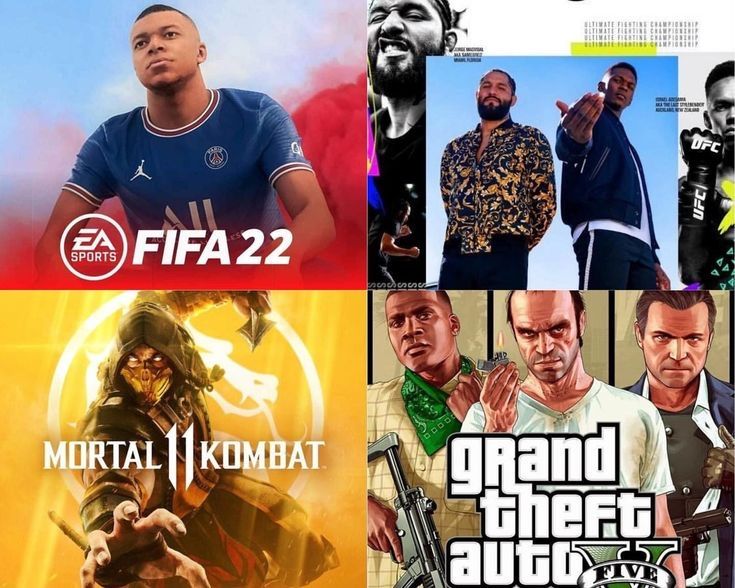 Ps4 аренда fc25, ufc4, gta5, mortal combat11