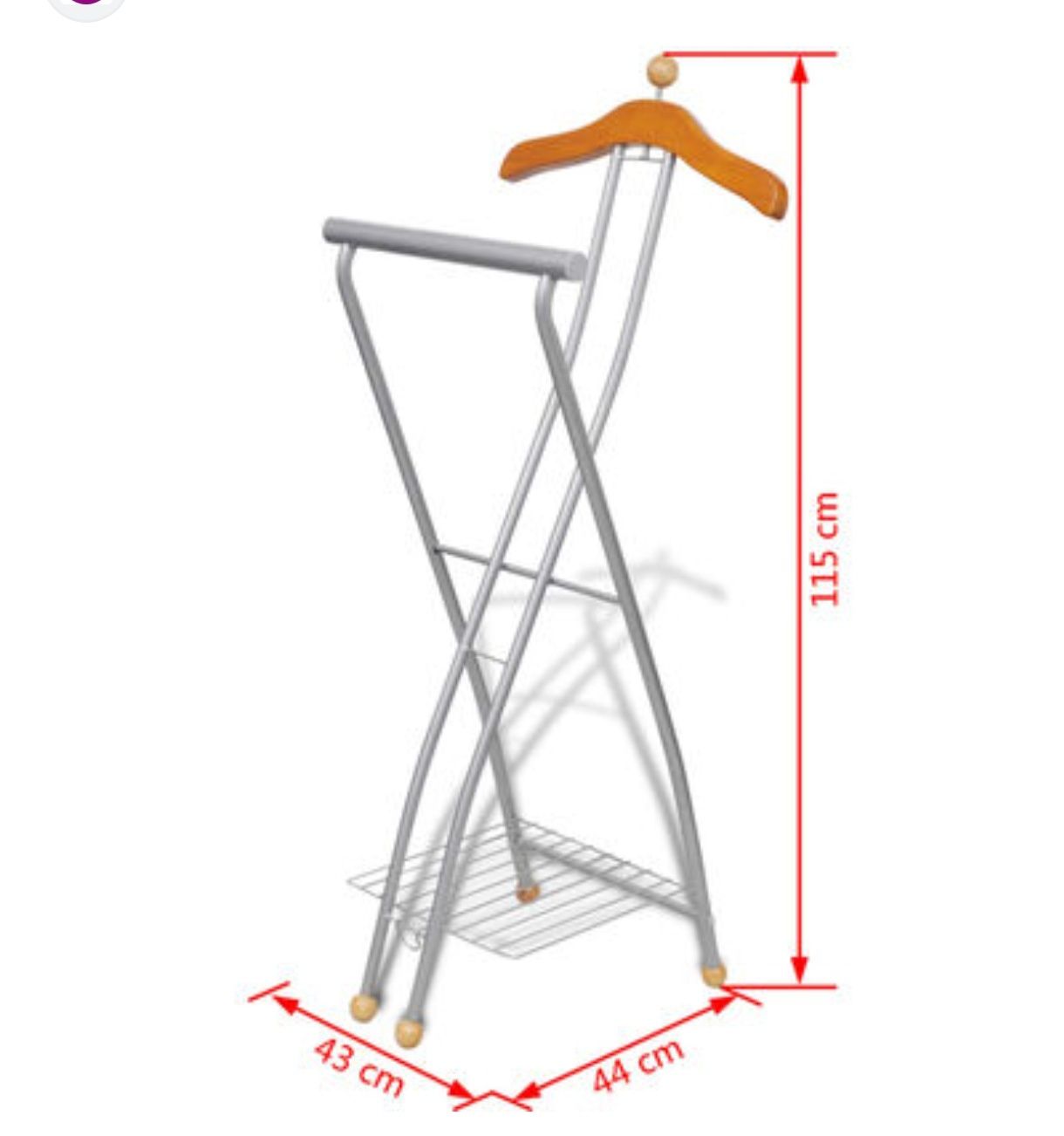 Стойка для одежды Valet Stand, органайзер, металлическая рама