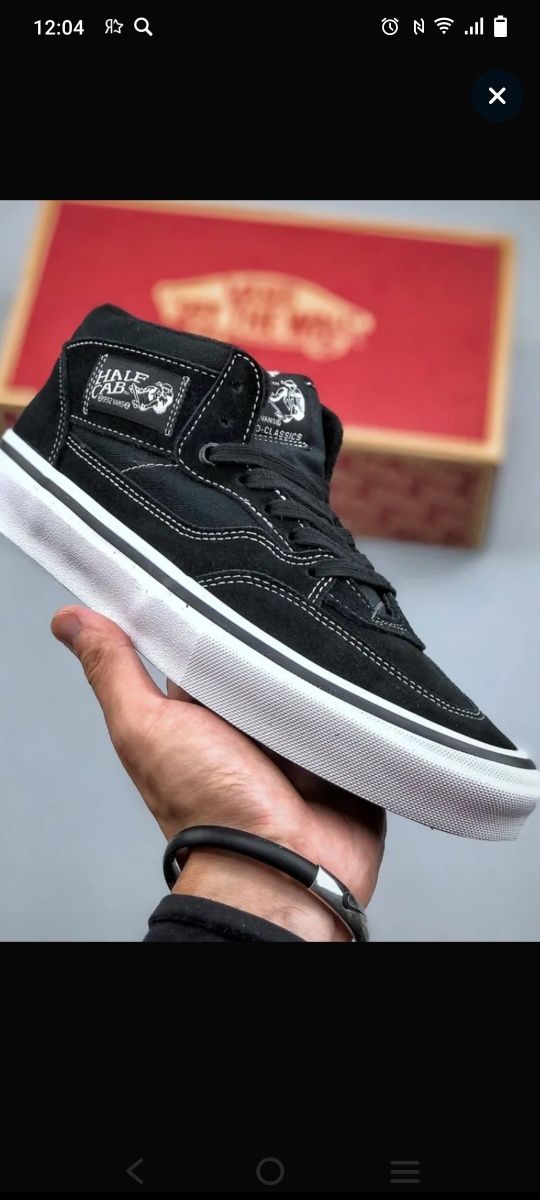 Кеды Vans новые, черные,замшевые