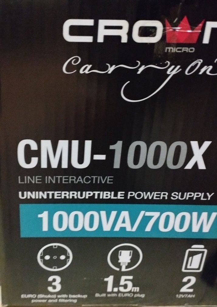 UPS Crown CMU-1000X / 700 W  - 2шт. Цена по отдельности