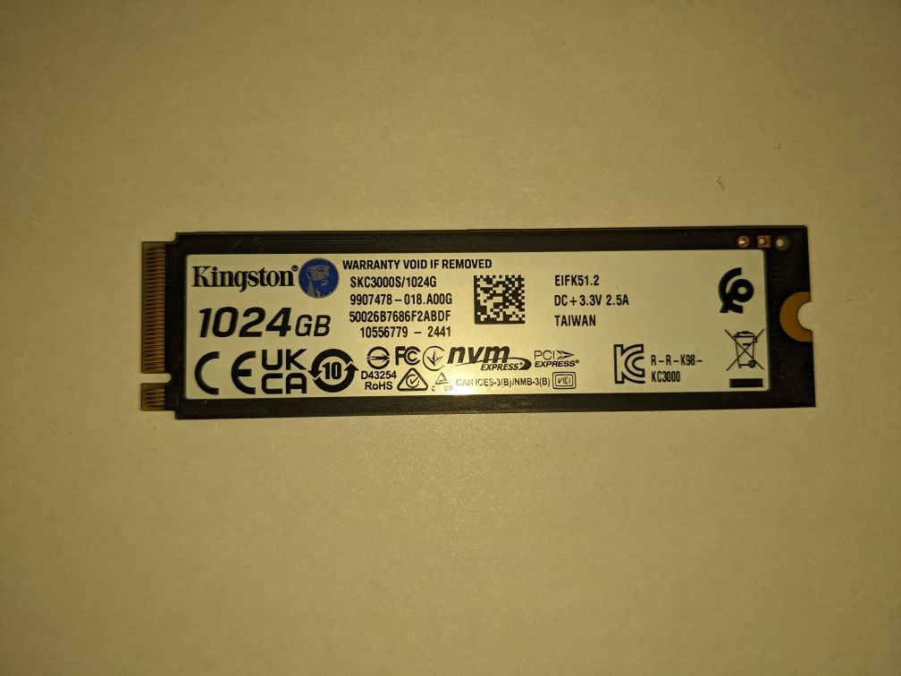 SSD Kingston KC3000 SKC3000S/1024G 1024 Гб