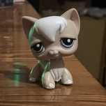 lps angora cat #1047 longhair лпс littlest pet shop