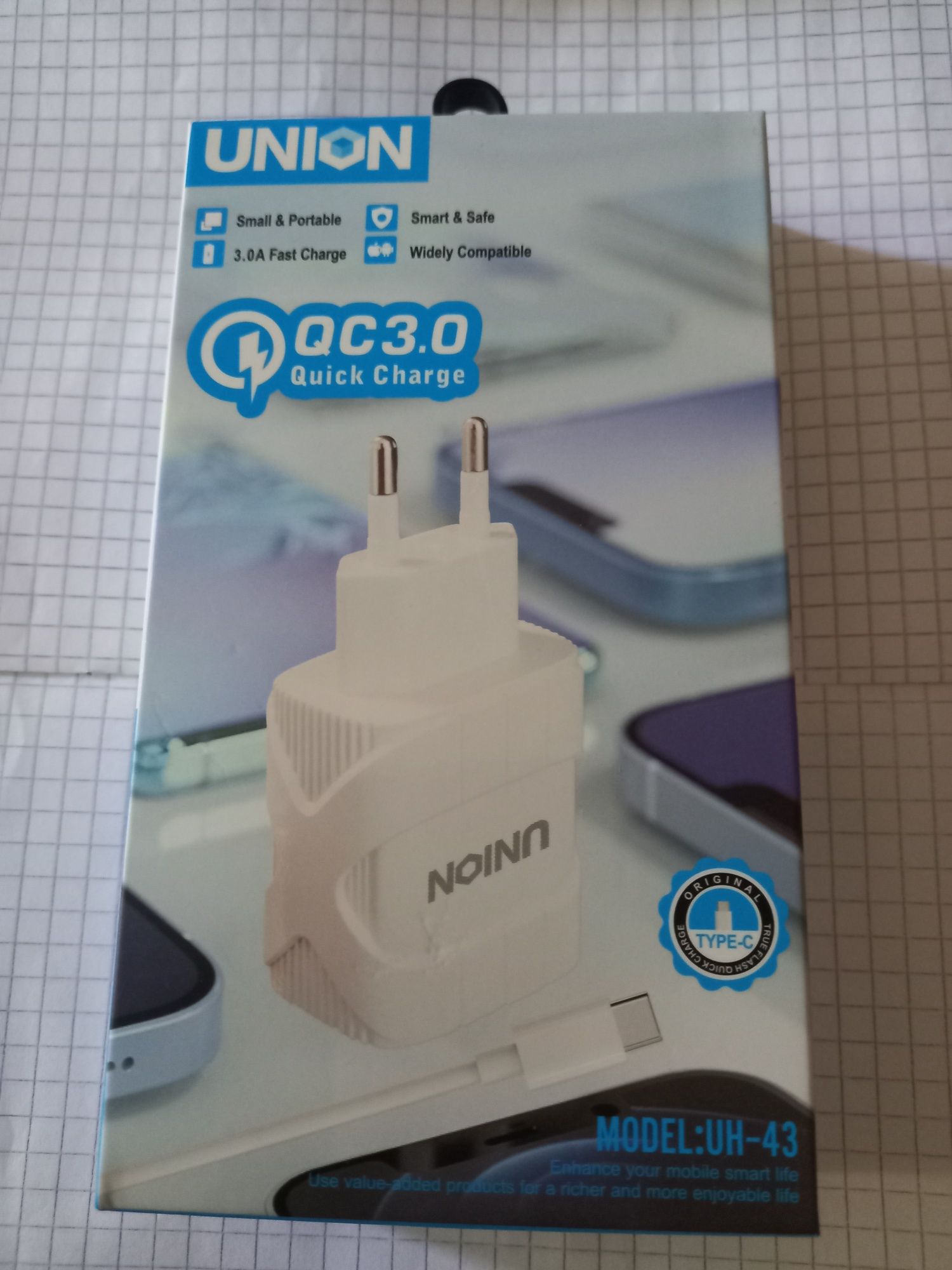 Зарядное устройство UNION. Зарядка для телефона. Зарядка. Для телефона
