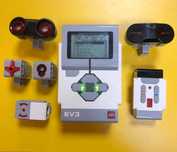 LEGO EV3 микрокомпьютер, двигатели, датчики, кабели