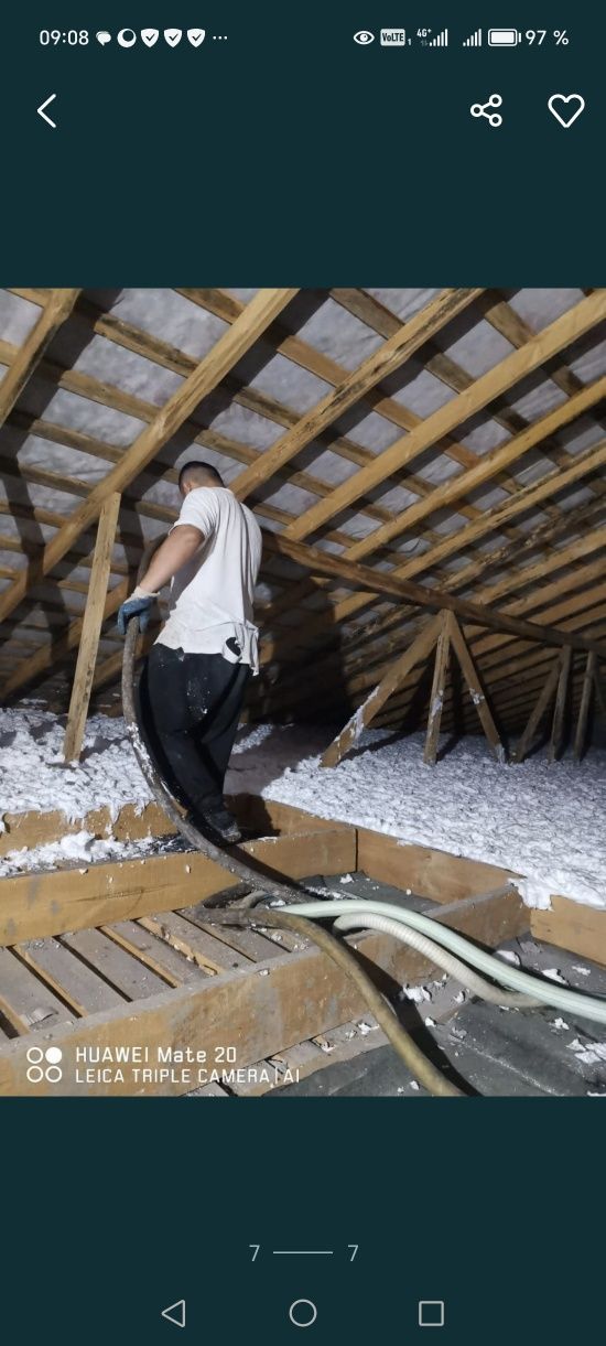 Утипление домов фасад стена крыша мансард пена пенаизол пенополиуретан