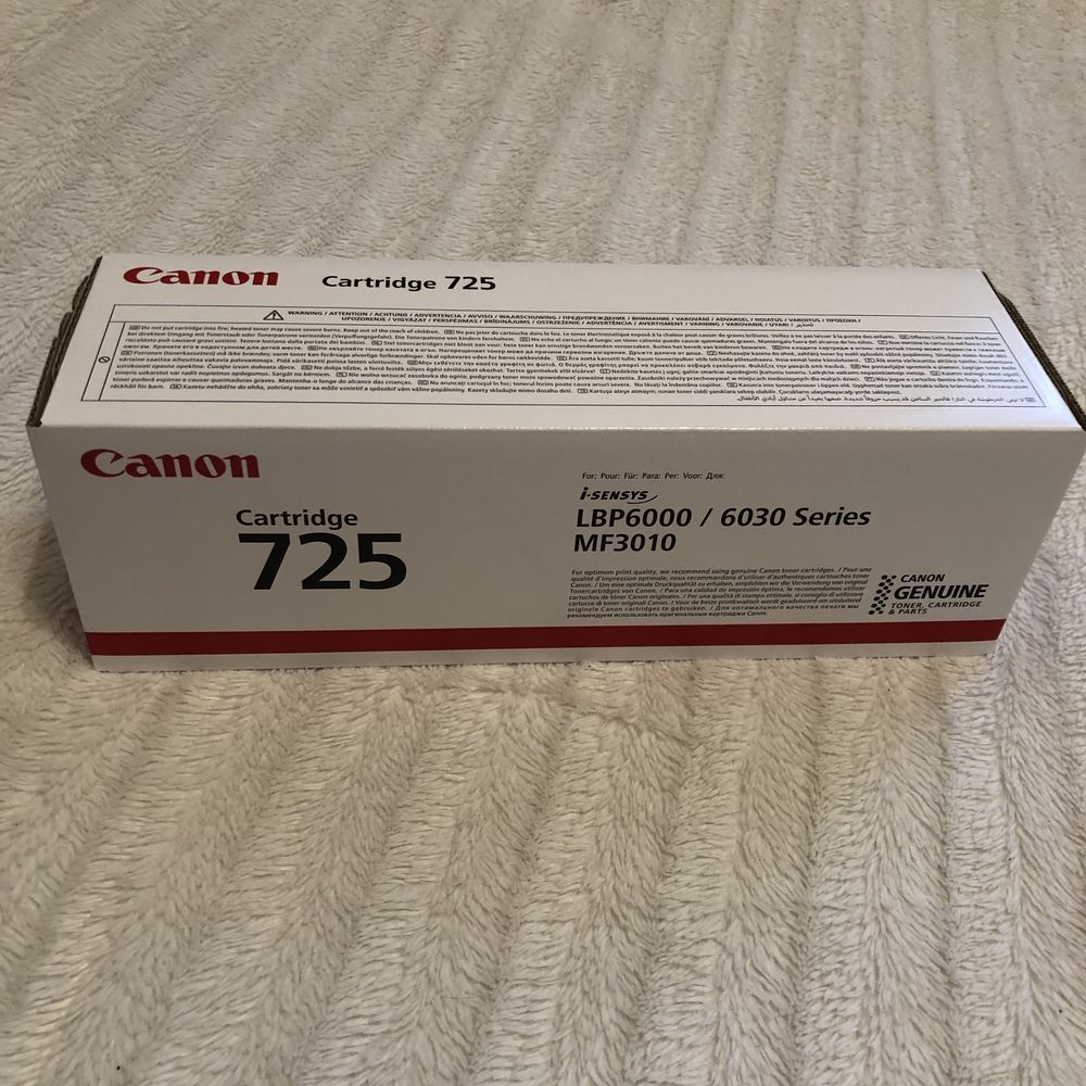 Картриджи Canon 725 новые