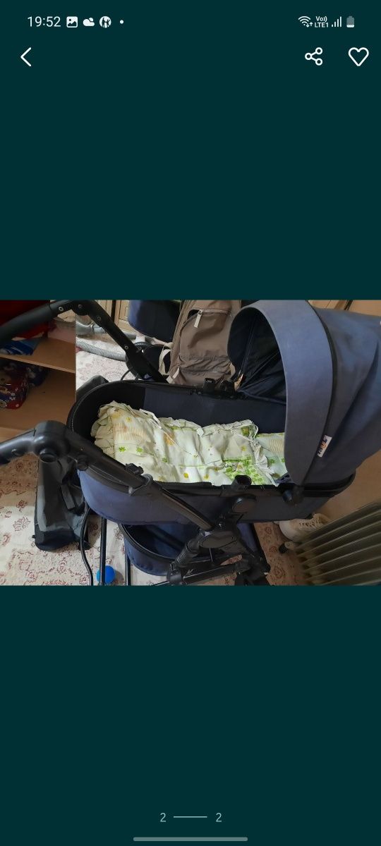 Продам коляску новую, зима и лето