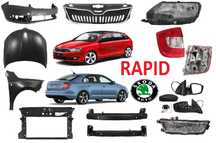 Кузовные детали, капот фара бампер решетка Skoda Rapid