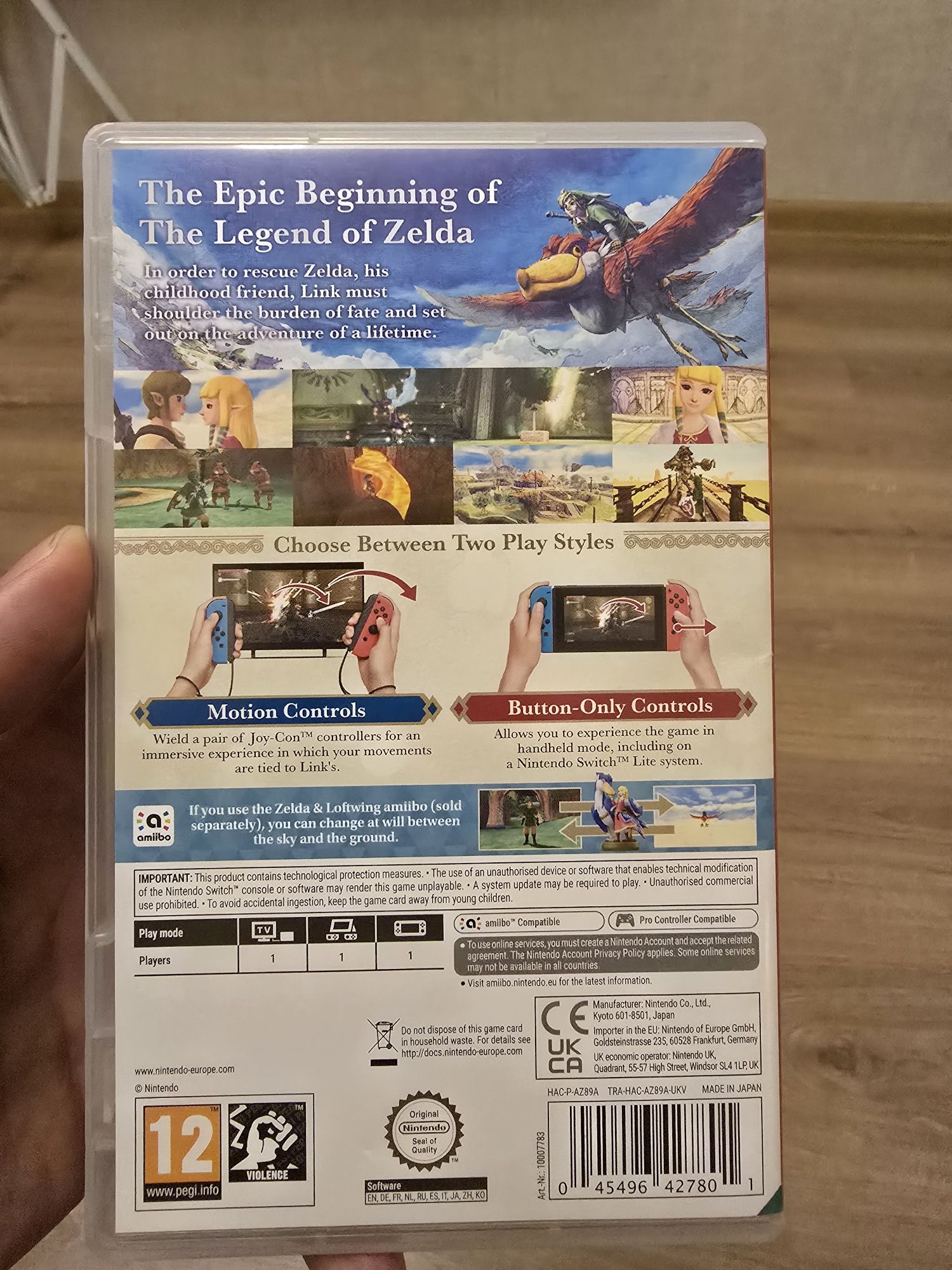 The legend of Zelda Skyward Sword HD Nintendo Switch