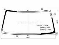 Стекло лобовое TOYOTA LAND CRUISER PRADO #J9# 3/5D 96-02 Toyota Land c