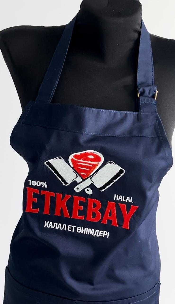 Фартуки с вышивкой и принтом для бизнеса