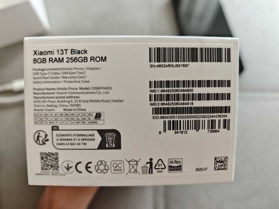 Xiaomi 13T (8/256) для европейского рынка (Нидерланды)